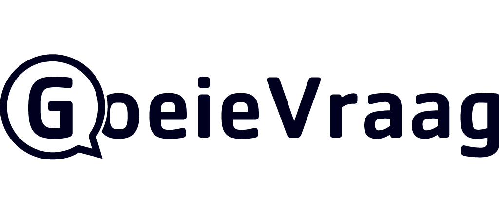 Goeievraag logo zwart wit