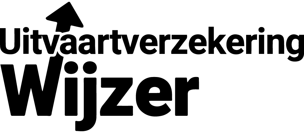 Uitvaartverzekeringwijzer logo zwart wit