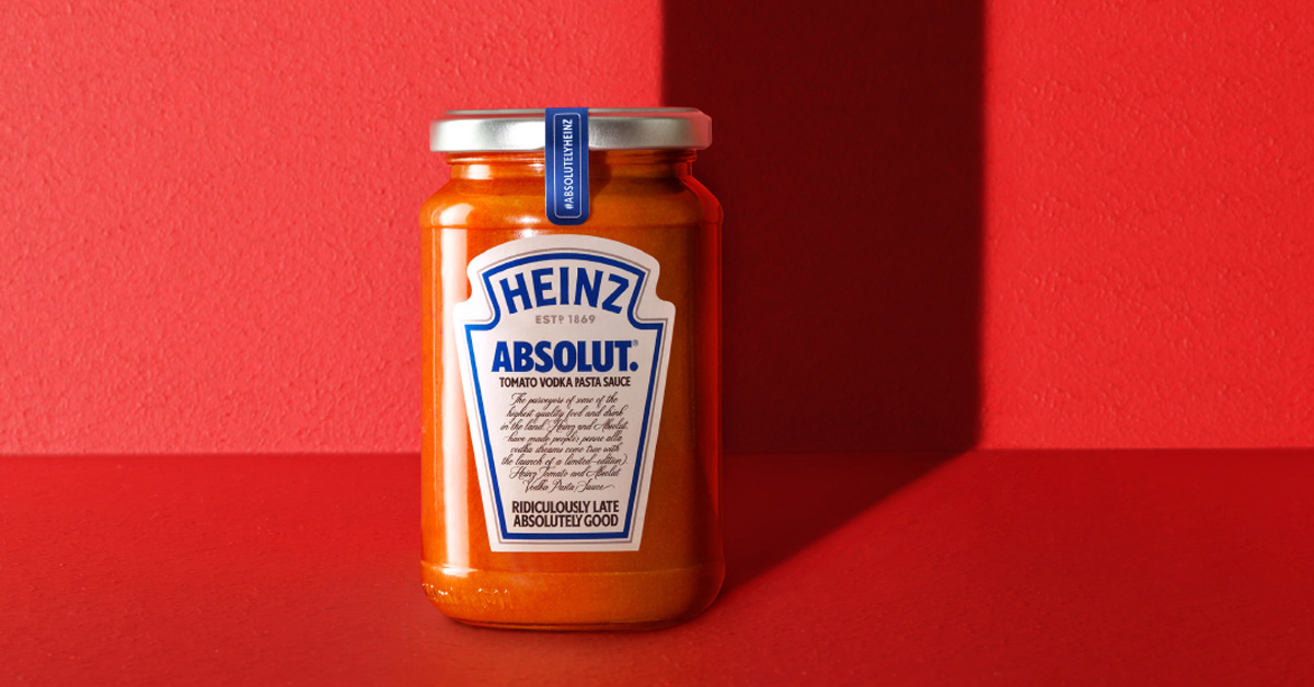 De Social Campagne van Heinz en Absolut, een pastasaus van beide merken