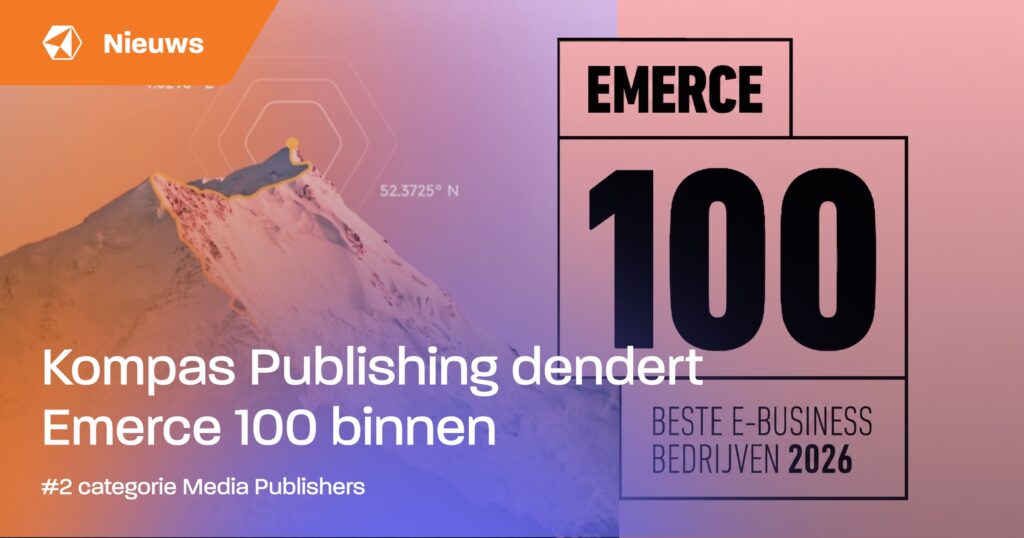 Kompas Publishing tweede positie Emerce 100 - Media Publisher